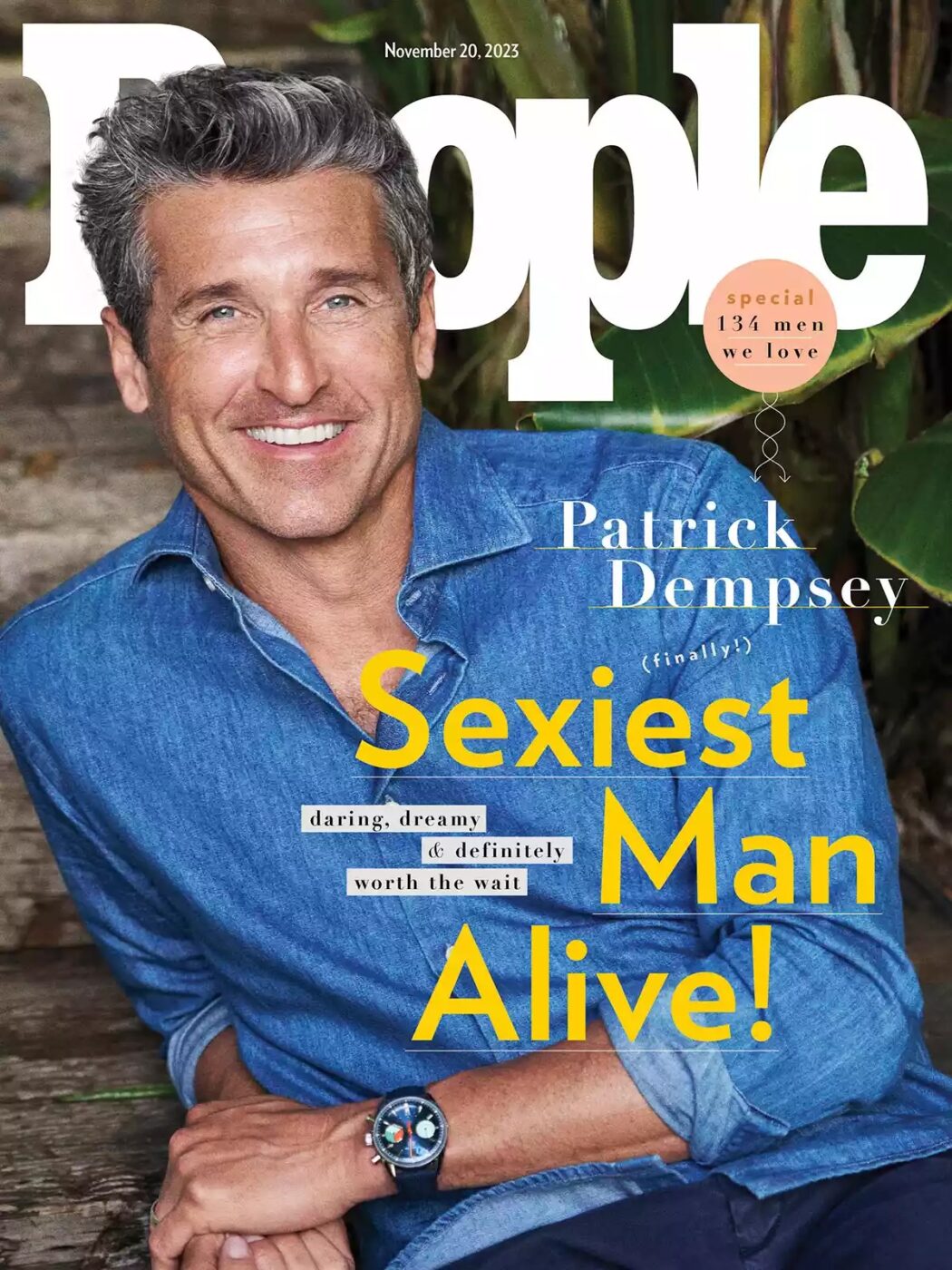 Patrick Dempsey • People’s “Sexiest Man Alive” 2023.