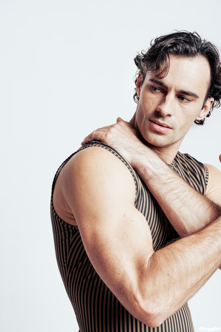 Striped Sleeveless Tee: Charlie by Matthew Zink.