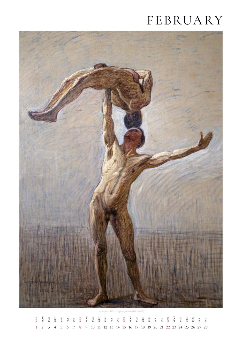 ‘Athletes’ by Eugène Jansson.