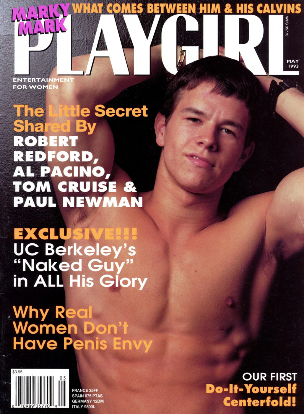Marky Mark Wahlberg in Playgirl 1993.