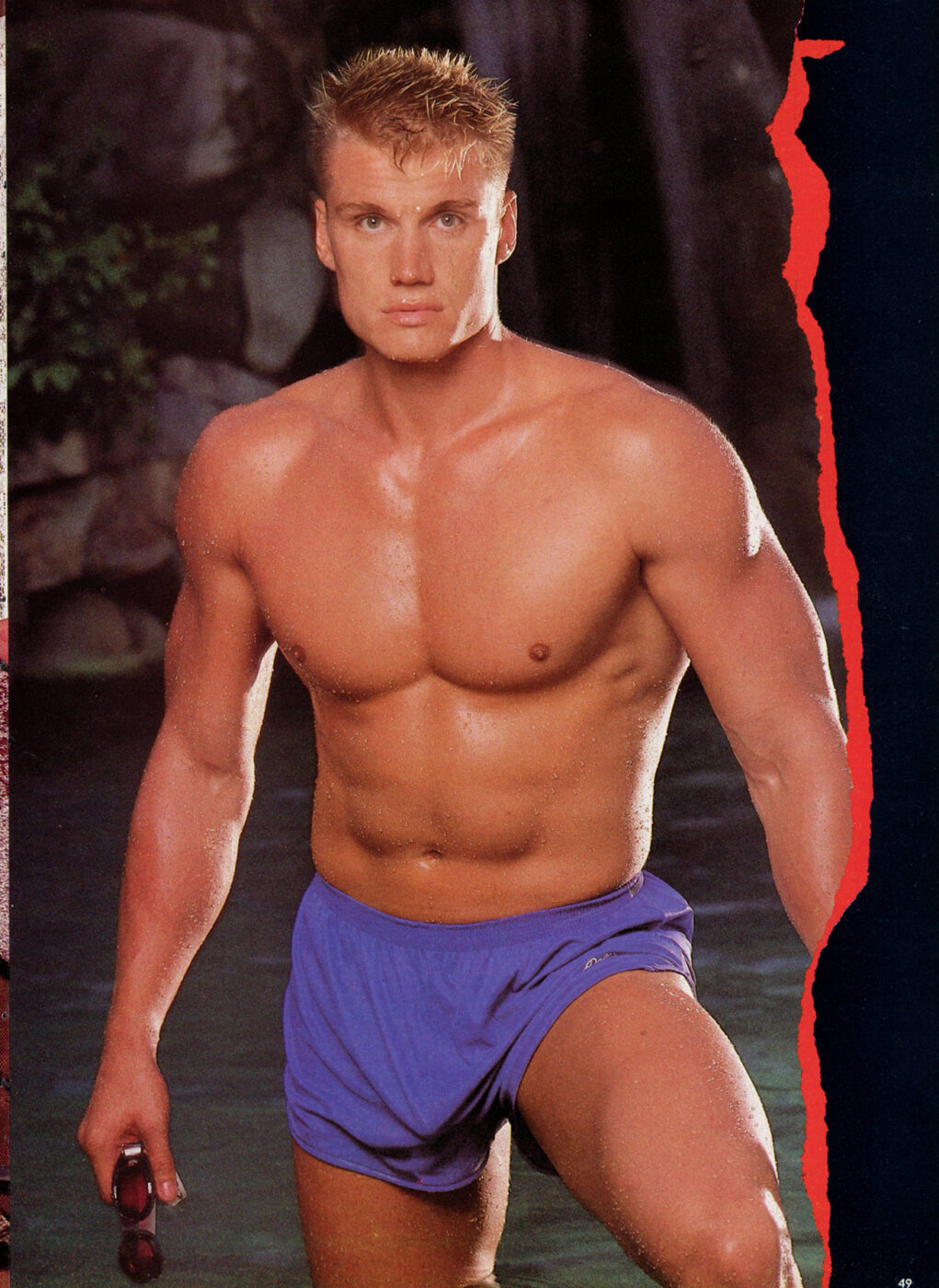 Dolph Lundgren in Playgirl 1986.