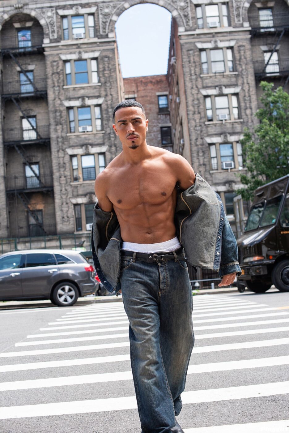 Pants & Shirt: Fendi • Boxers: Personal Parade.